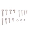 360pcs Screw Nut Set Stainless Steel Flat Washer Spring Washer