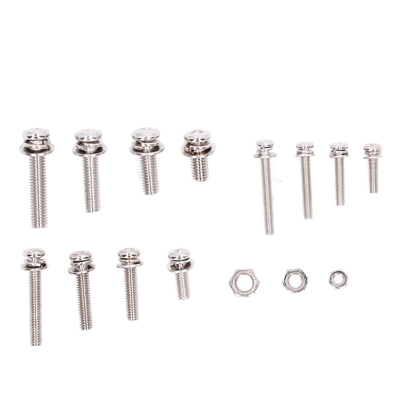 360pcs Screw Nut Set Stainless Steel Flat Washer Spring Washer