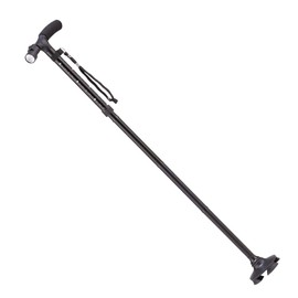 WALK SUPORT 4 Point Freestanding Stylish Stick with LED Light Black