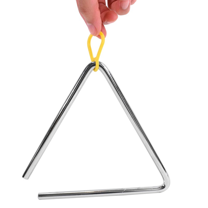 TRIXES Musical Triangle Steel School Children Percussion Instrument with Beater