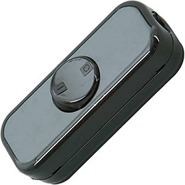 Kopp 193605088 Inline Rocker Switch 2-Pin 250 Volts 10 Amps Black