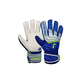 Reusch Attrakt Solid Junior Unisex Goalkeeper Gloves Vapour Grey/Deep Blue 4