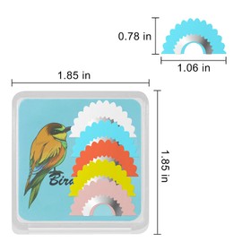 SHENGSEN Bird Whistle Toys 5 Colors 5 PCS,Warbler Original Magic Bird Caller Tongue,Oral Stunts Tricks Gag Tweeting Noisemaker Toys for Gift