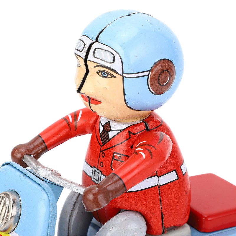 Clockwork Scooter Motorcycle Retro Decorative Metal Wind Up Motorcycle Mechanical