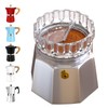 DITOSH Moka Pot Dosing Funnel Transparent Mocha Dispenser Precise Volume