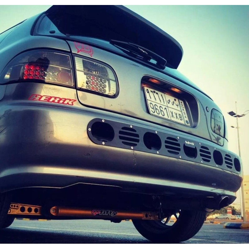 VMS RACING 1PC HONDA ACURA UNIVERSAL ALUMINUM REAR BUMPER RACE