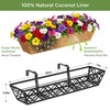 Y&M 4pcs 30" Horse Trough Window Boxes with Coconut Coir