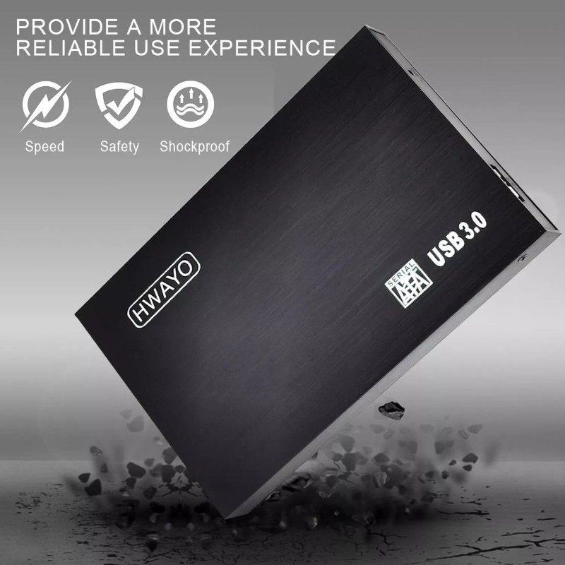 HWAYO 2.5'' 320GB Ultra Slim Portable External Hard Drive USB3.0