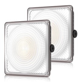 DEMILARE 60W LED Canopy Lights 2Pack, Selectable Wattage 60/45/30W 3CCT 3000/4000/5000K, IP65 ETL Listed Commercial Canopy Lights for Gas Station Warehouse Garage Shop