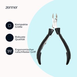 Zenner Cuticle Nippers - Precise Removal of Cuticles & Loose Skin Remnants - Perfect for Manicure & Nourished Nail Contours