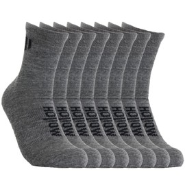 Alpaca Ankle Socks for Men and Women, 4 Pack, Moisture Wicking Alpaca Socks for Hiking, Running, Outdoors, Any Season Ankle Sock, Temperature Regulating, Light Compression, Medium, Grey