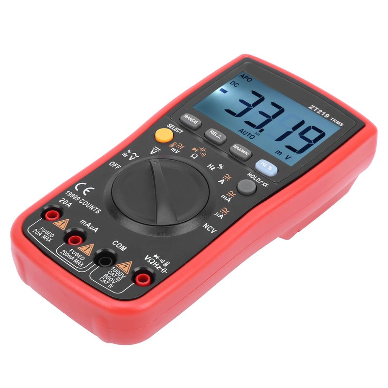 ZT219 Auto Range Digital Multimeter Ac DC Voltage TrueRMS Tester