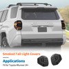 JeCar - Protector de luz trasera ahumada para Toyota 4Runner