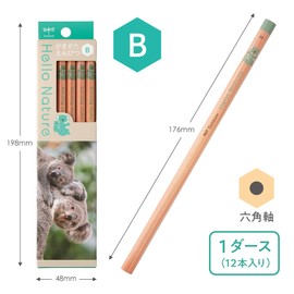 Tombow Pencil KB-KHNKA2-B KB-KHNKA2-B Kakata Pencil B (Koala Pattern) Hello Nature Perspective Seal 1 Dozen