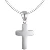 Vinani AKD-S Pendant Small Cross Matt with Snake Chain 925