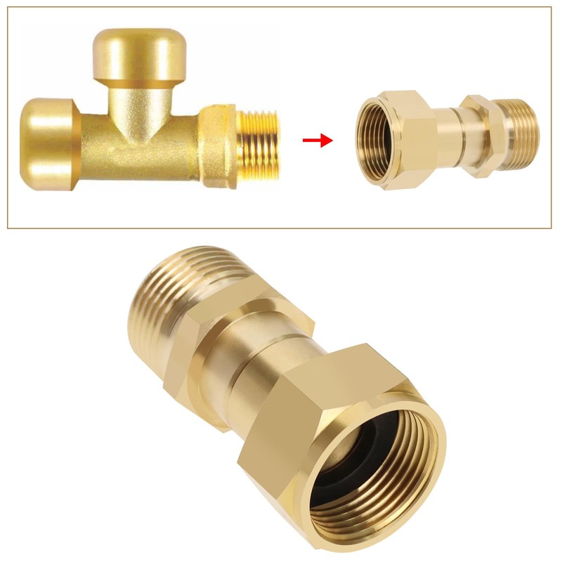 OTOTEC M22 X 14mm Brass Pressure Washer Swivel Twist Proof