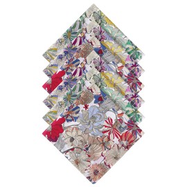 PACGOTH Handkerchiefs for Women 100% Cotton, Floral Ladies Handkerchiefs, Dainty Women’s Hankies, Weddings Hanky 6/12PCS
