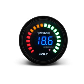 2'' 52mm 12V Car Digital Smoked Analog Electronic Voltmeter Voltage Gauge Volt Meter 20 LED Black