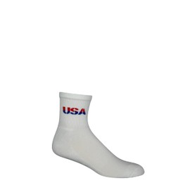 UniverSole USA Mens Crew Patriotic Athletic Socks 1 pack