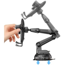 Soporte de teléfono para auto Sunnyo con ventosa fuerte y brazo 360° - Modelo 1lz0fa8ek3yw9fs6ju8