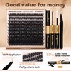Thick Eyelash Extension Kit Volume Lash Clusters Kit 10-18mm Individual
