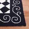 SAFAVIEH Chelsea Collection Accent Rug - 3'9" x 5'9", Black