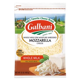 Generic Whole Milk Shredded Mozzarella By Galbani 2 pk./2 lbs.