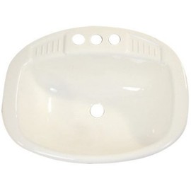 Lasalle Bristol 16 270PW 16 x 20 White Oval Sink