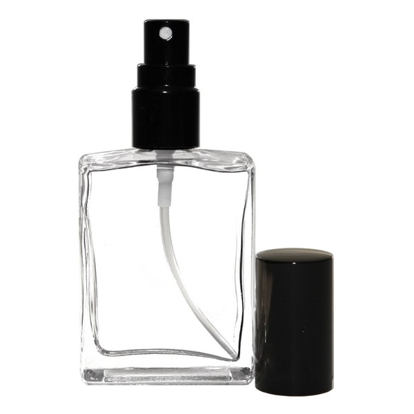 Riverrun Set of 6 Perfume/Cologne Atomizer Glass Bottle Black Fine Mist Sprayer 15ml 1/2 oz (Set of 6)