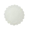 Traditional Floral Embroidered with Cutwork Design Round Placemat 18" Round