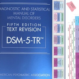 CDXHOME Upgraded Index Tabs for DSM-5-TR 2022, 94 Printed DSM-V-TR Tabs, 100 Tabs Total, with Alignment Guide & Disorders Description Sheet, Laminated, Easy to Install, for Mental Health Professionals