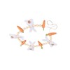 Easter Bunny Carrot Wreath Decor Spring Garland for Home Party