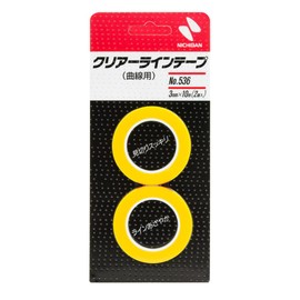 No.536 Clear Line Tape for Curves, 0.1 inch (3 mm) x 32.8 ft (10 m)