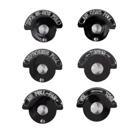 Keen Parts C2 Corvette Dash Bezels Set with AC (6 Pieces)