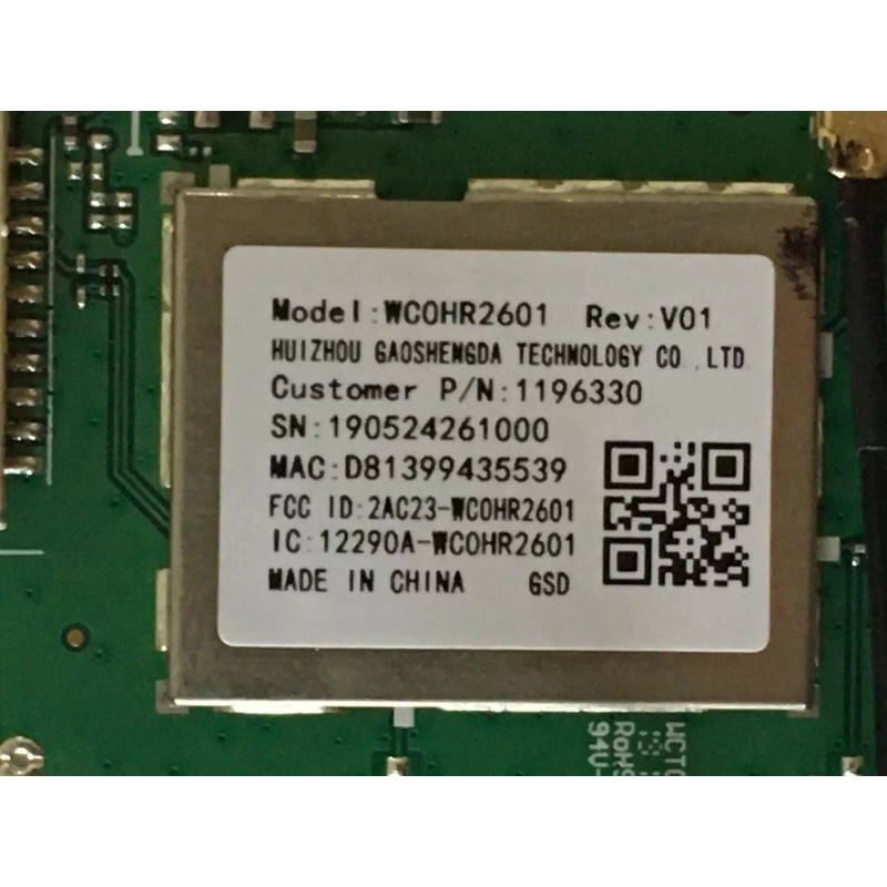 HISENSE 58R6E WIFI MODULE WC0HR2601