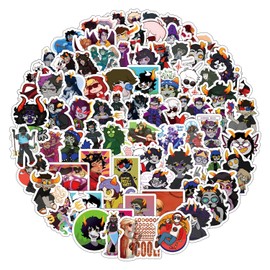 120 PCS Homestuck Stickers Anime Game Cartoon Aesthetic Waterproof Vinyl Sticker for Water Bottle Laptop Phone Scrapbooking Journaling for Adults Teens Kids for Party Supply Favor Decor