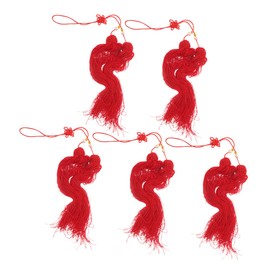 Totority 5pcs Martial Arts Sword Tassel Durable Satin Tassels for Competition and Training Aesthetic Design for Enhanced Elegance and Secure Attachment Martial Arts Practice