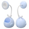 LED Table Lamp Flexible Hose Foldable Desk Light with Pen