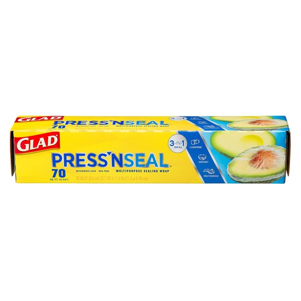 Preston Seal Glad Wrap (Adhesion Like Vacuum Pack) (Also Replaces Beeswax Wraps and Vegetable Storage Bags) [GLAD] Press and Seal