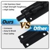 Barrel Bolt Latch, 6.3" Heavy Duty Gate Latch Slide Lock