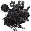 Renashed Hang Tag String Black 7" 1000Pcs Nylon Snap Lock