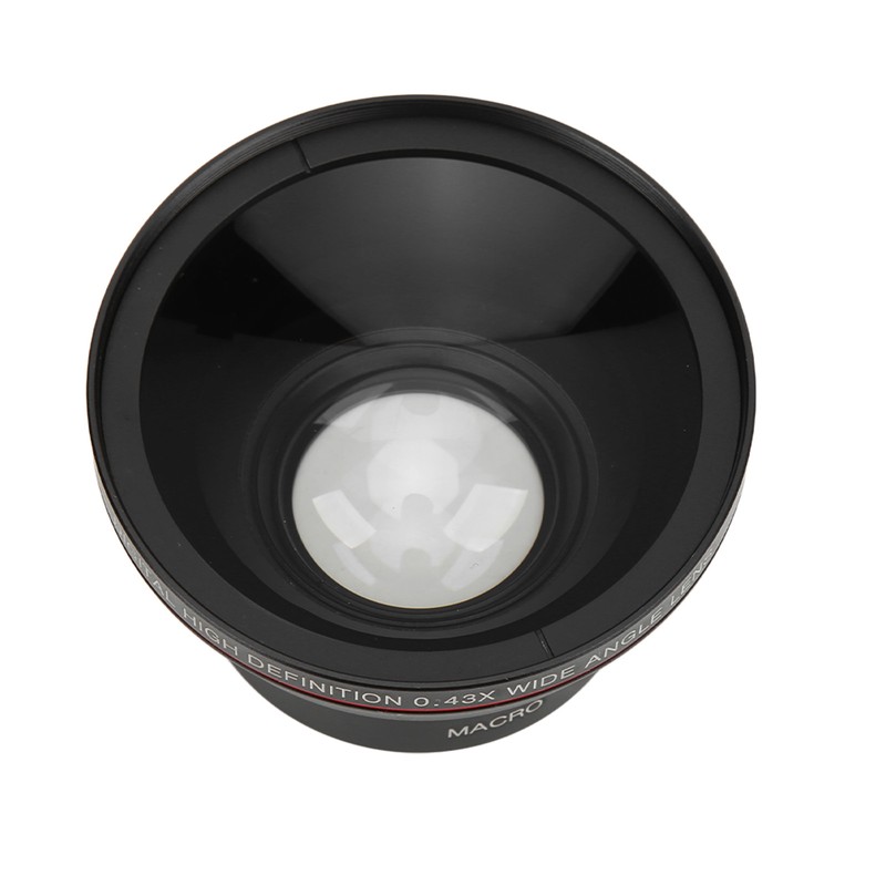 52mm 0.43X Wide Angle Lens Optical Glass Camera Lens with