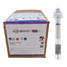 Pack of 10 Heavy Duty Anchors Galvanised with ETA Option 1 Industrial Quality Heavy Duty Dowel Wedge Anchor Bolt Anchor Bolt Lightning Dowel Anchor Screw (M10 x 90)