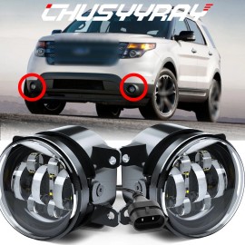 CHUSYYRAY For 2011-2015 Ford Explorer Fog Lights Driving Bumper Lamps Replacement LH&RH