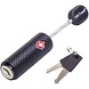 OW-Travel TSA Approved Luggage Locks with Keys (1 Pack Black)