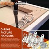 PERFORMORE 20 Pack of D-Ring Picture Hangers with 40 Screws,