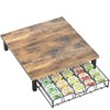 DecoBrothers K-Cup Holder Drawer for 30 Coffee Pods Storage, Rustic