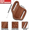 ADAM KNIVES Leather Pocket Knife Sheath For Belt, Slanted Sheath,