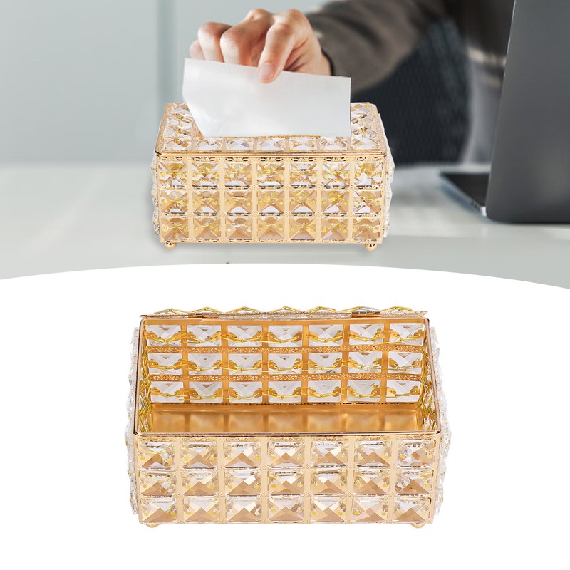 Tissue Box Holder Multifunctional Fashionable Design Exquisite Sturdy Durable Tissue