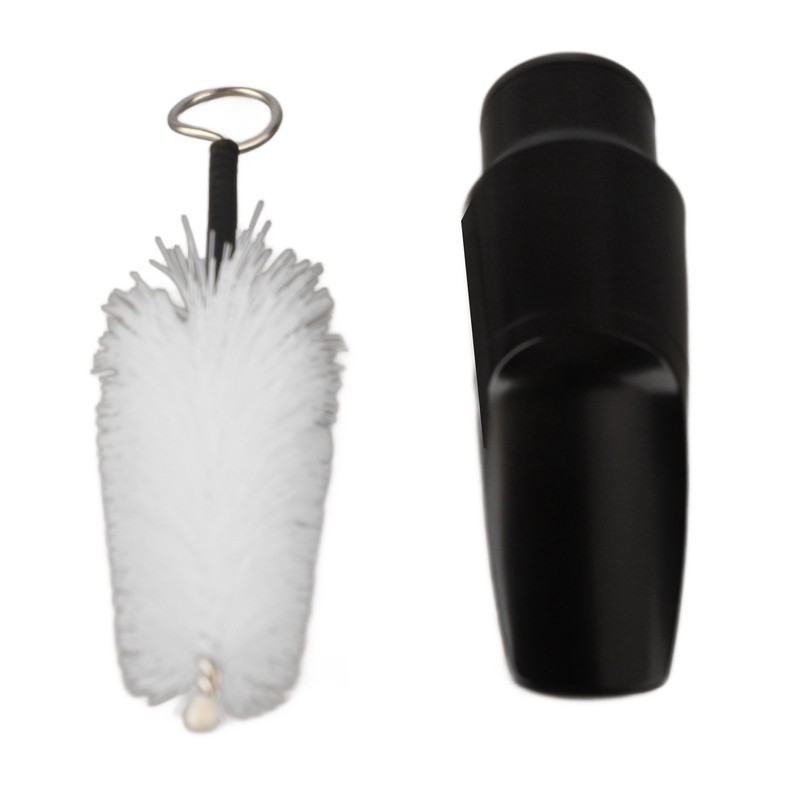 Saxophone Mouthpiece Plastic Soprano Treble Saxophone Whistle Brush Musical Instrument